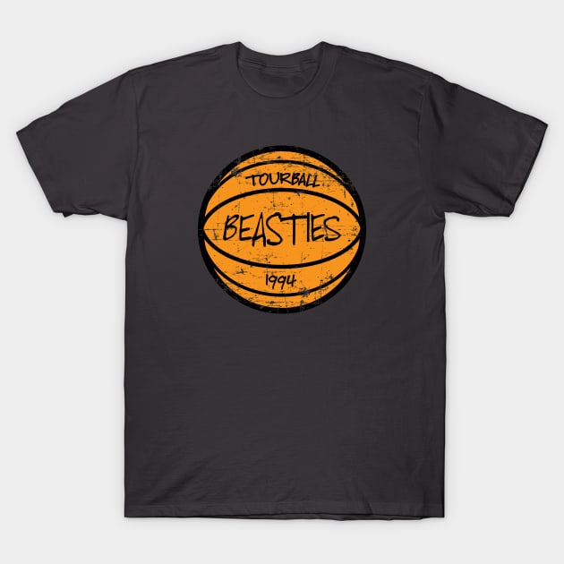 Beasties Tour Ball 1994 Red White and Blue T-Shirt by Fresh Fly Threads